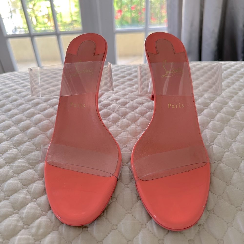 Christian Louboutin Just Nothing 85mm Sandals – Blush Pink – Size 42 – Brand New